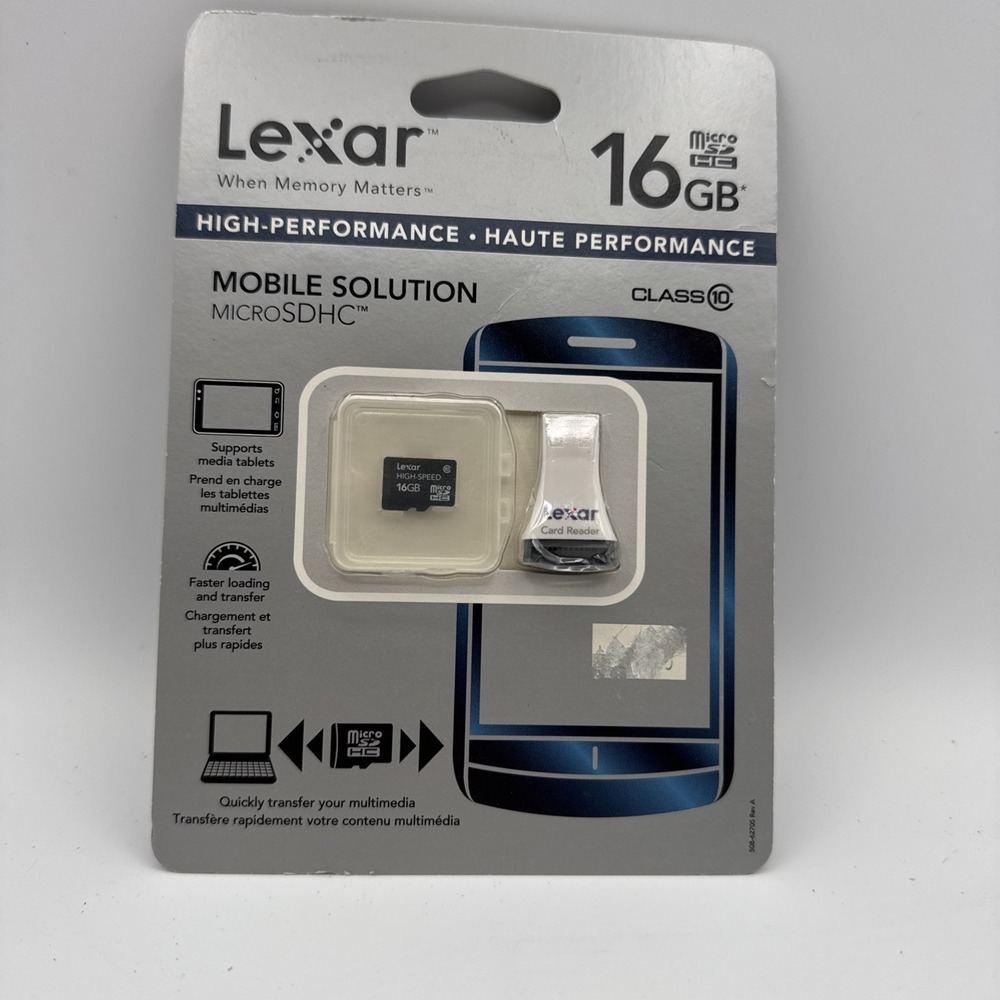 Lexar Mobile Solution 16GB Class 10 MicroSDHC Plus USB 3.0 Card Reader